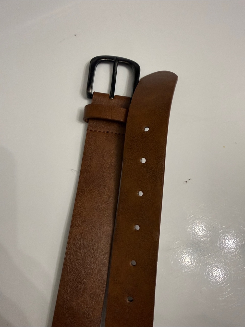 🥳 5 for $25 BUNDLE ASOS Brown Faux Leather Belt with Black Buckle